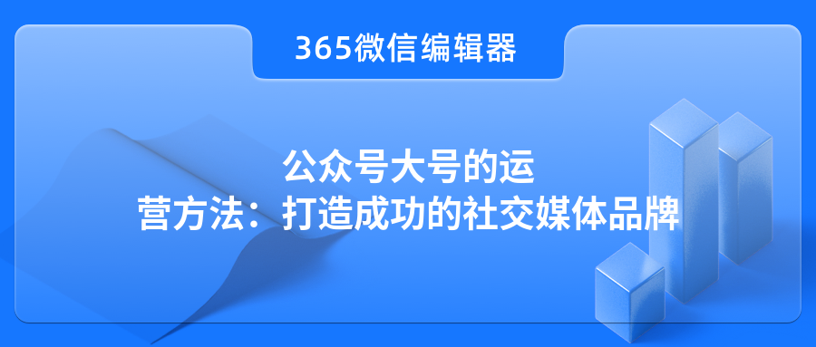 公众号大号的运营方法：打造成功的社交媒体品牌